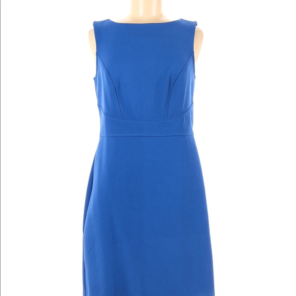 Loft blue scuba sheath dress size 10